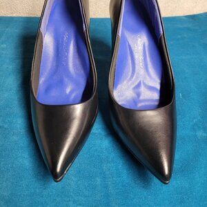 Antonia Saint NY Black Leather Heels
